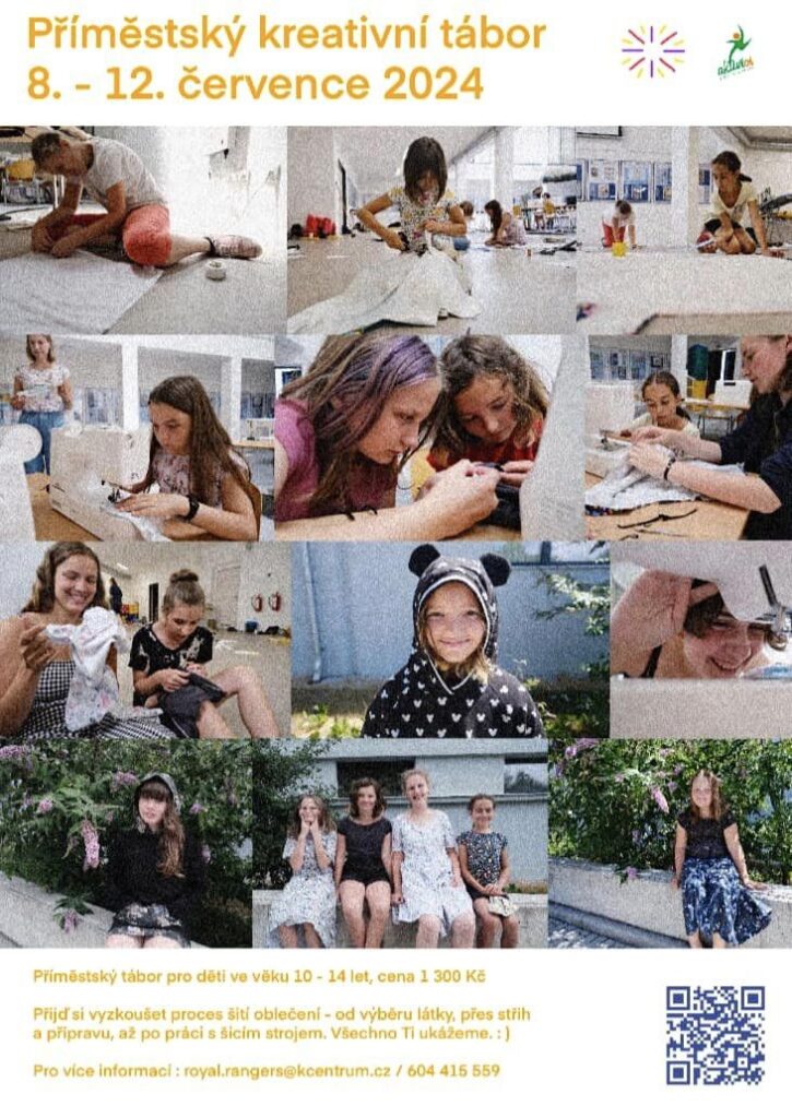 Plakátek na šicí tábor 2024.